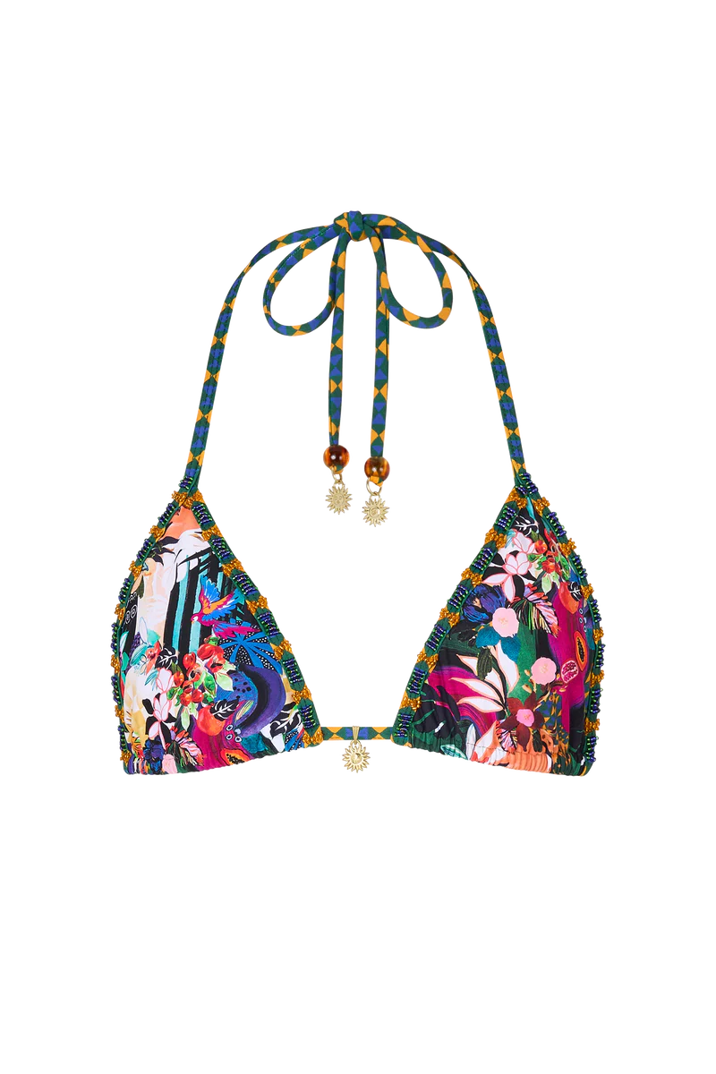 İpli Mikonos Üst Bikini