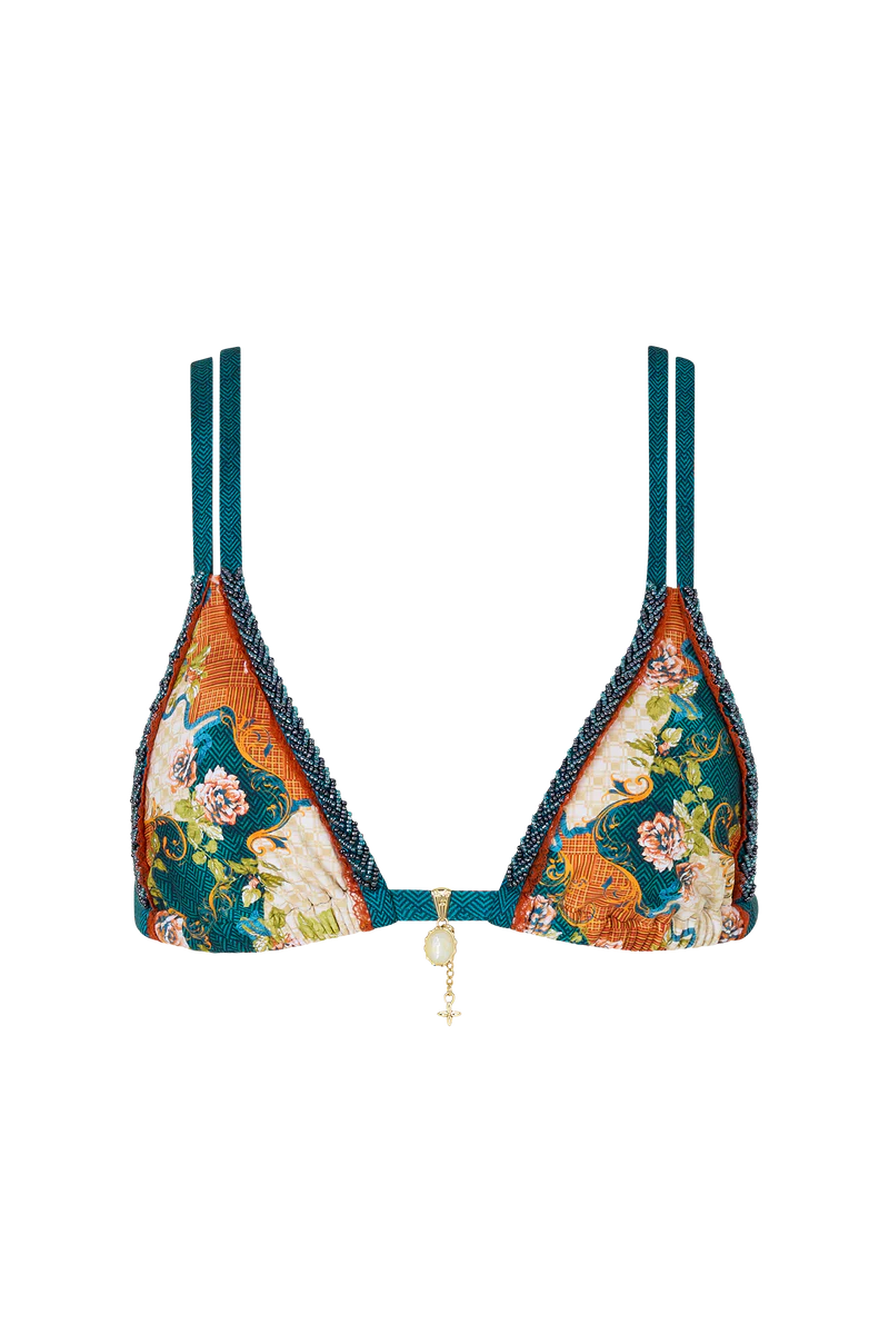 Biyeli Firuze Üst Bikini